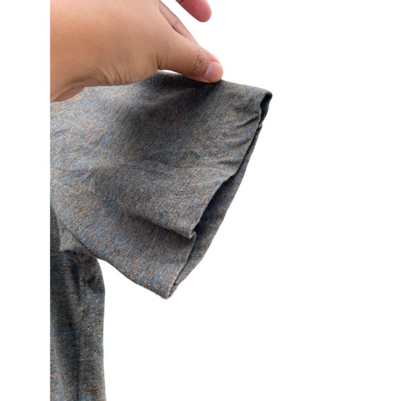 H&M Men's Small S Basic V-Neck T-Shirt Gray Speckled - Picture 6 of 9